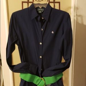 BLUE AND GREEN Ralph Lauren Shirt Dress